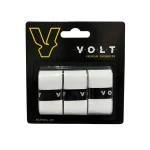 Обмотка для ракетки VOLT Premium Overgrips, біла, комплект із 3 штук