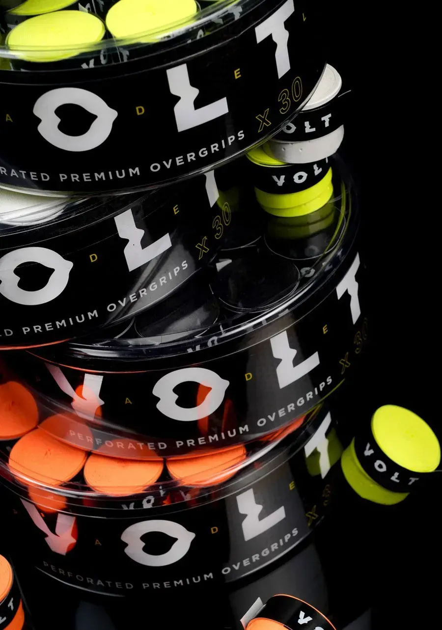 Перфорована верхня обмотка для ракетки VOLT Premium Overgrips, помаранчева - Зображення 2