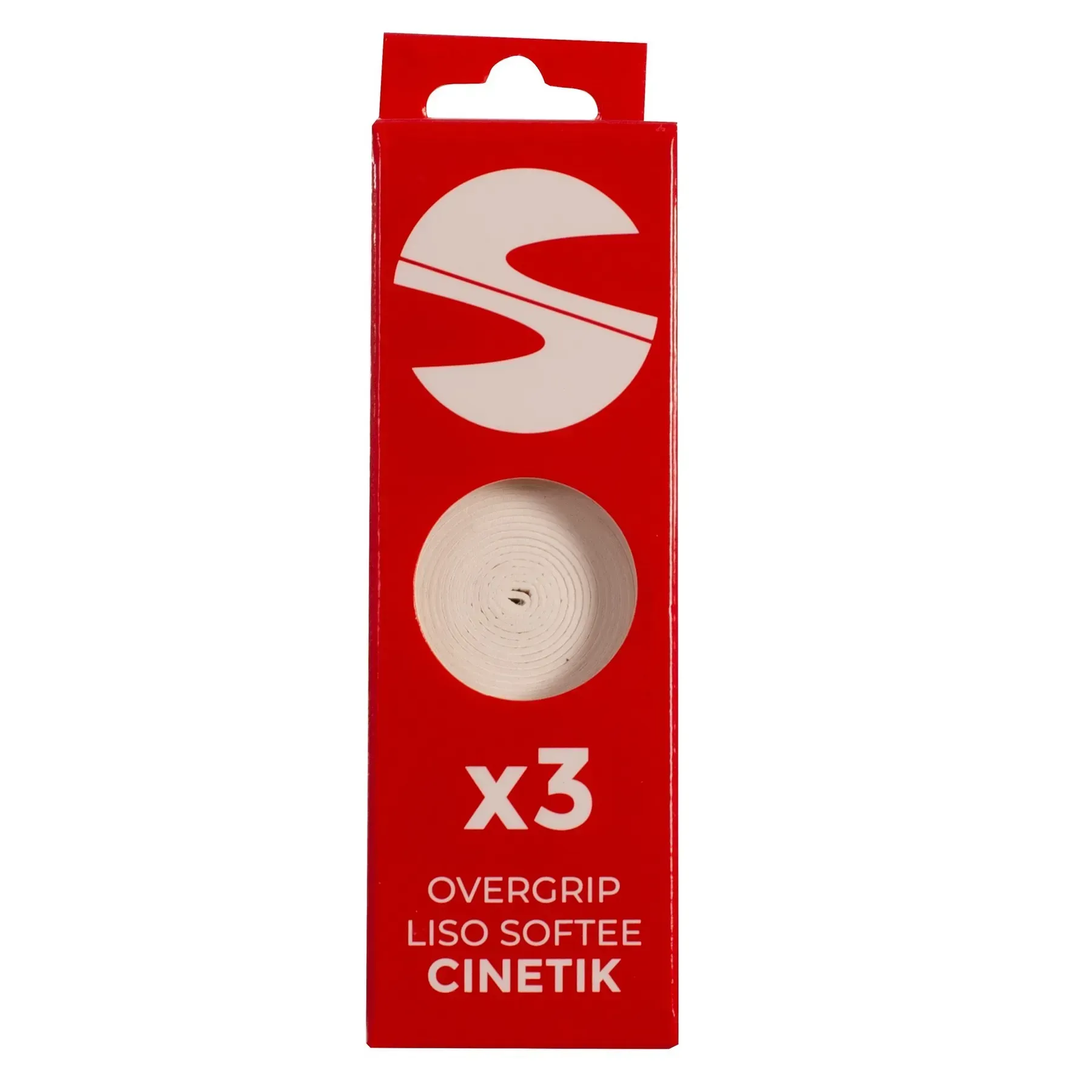 Обмотка для ракетки SOFTEE CINETIK, гладка, біла, 3 шт