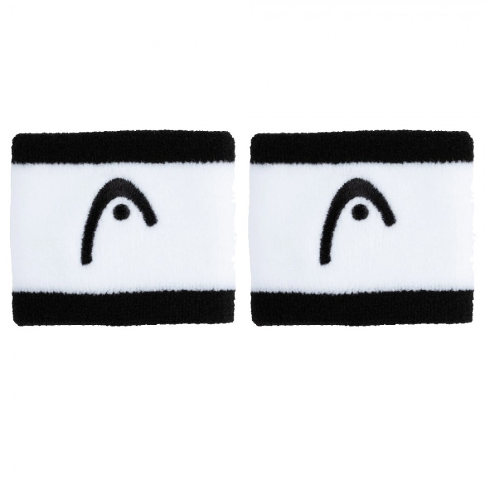 Напульсники Head Wristband 2,5" White/Black (2 штуки)